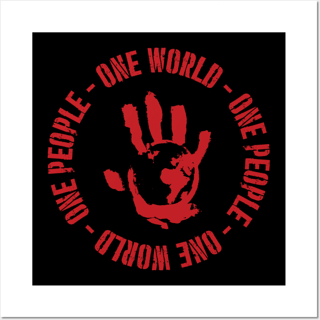 Flag Smashers - One World One People Wall Art by BadCatDesigns